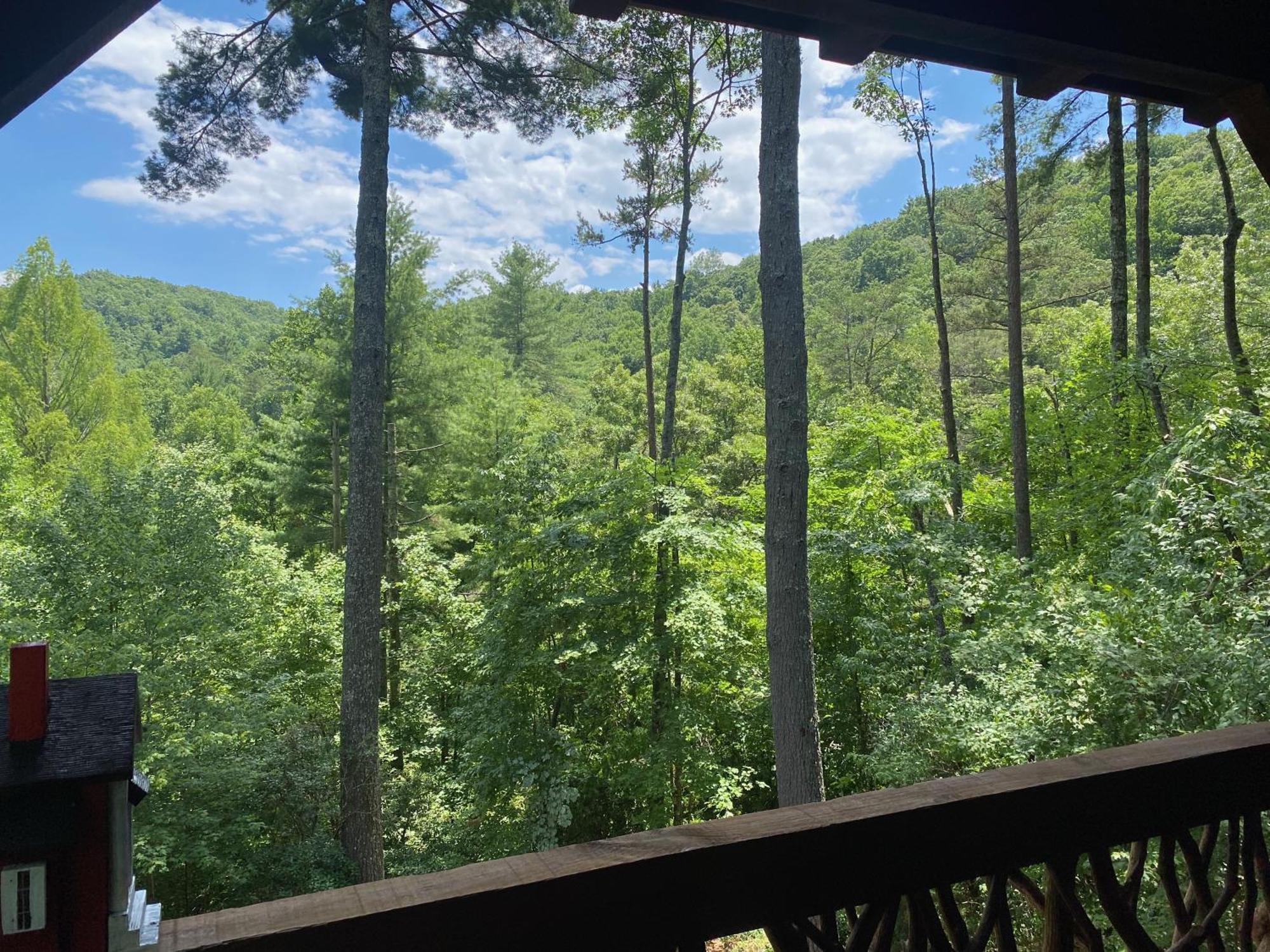 Villa The Cozy Lazy Laurel With Year-Round Mountain Views, Hot Tub, Fire Pit Cherry Log Exterior foto